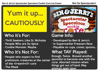 Illustration for article titled Ben & Jerry's Spectacular Speculoos Cookie Core: The SnackTAYku Review